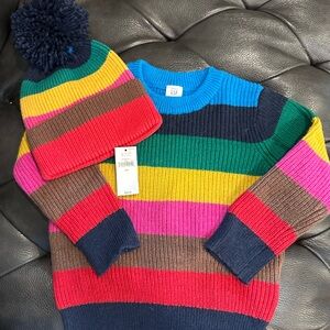 Gap Sweater with Matching Hat Size 2T